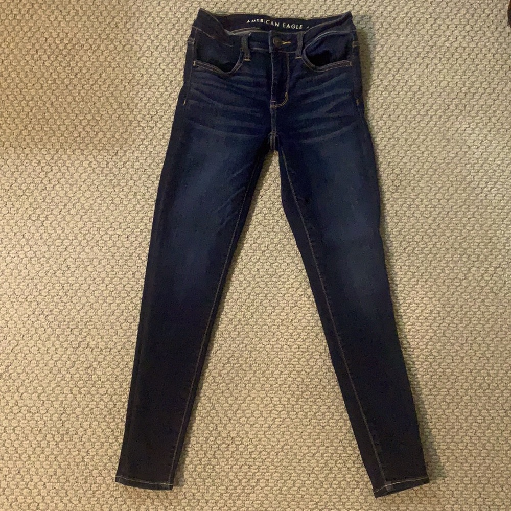 American Eagle Next Level Dark Wash Jeggings